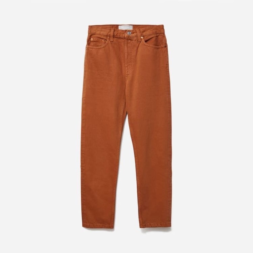 Everlane Women's Jeans in Rust Orange